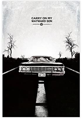 EMIGOS Supernatural Carry My Wayward Son Poster auf Leinwand, Schlafzimmer, Dekoration, Sport, Landschaft, Büro, Raumdekoration, Geschenk, ungerahmt, 30 x 45 cm