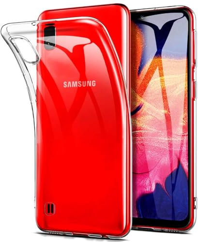 Oprimio Crystal Clear Case for Samsung A10, Silicone Case, 100% Transparent, German Material, Ultra Thin, Clear Mobile Phone Case for Samsung Galaxy A10