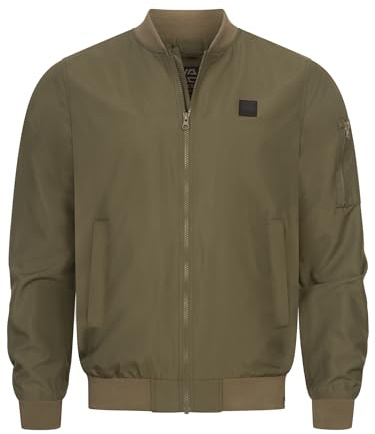Indicode Herren INMaxim Übergangsjacke Herren Bomber-Jacke mit Stehkragen | Moderne Bomberjacke im lässigen Bikerlook, Übergangsjacke, Herrenjacke, Alltagsjacke, Freizeitjacke, Outdoorjacke für Männer