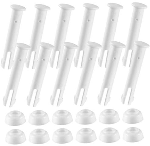Goupilles de joint et joints (12 pièces) pour pièces de rechange de piscines à cadre métallique rond pièce de rechange de rechange pour piscine Summer Waves Pièces de piscine Clips pour poteaux de pis