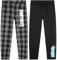Fortnite Pantalon de Pyjama Garcon et Ado, Pack de 2 Bas de Pyjama Longs - Cadeau Gamer (13 Ans, Noir/Blanc)