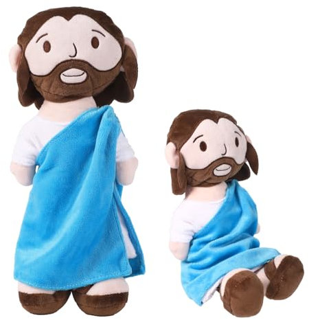 lasuroa Jesus Puppe, 30cm Jesus Christus Plüschtier Jesus Plüsch Jesus Plüschtier Jesus Plüschfigur Katholische Weihnachts- und Ostergeschenke
