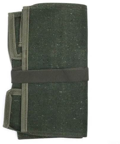 Oniissy Heavy Duty Canvas Tool Organizer - 10 Pocket Roll Up Pouch for Spanners, Wrenches and Garden Tools
