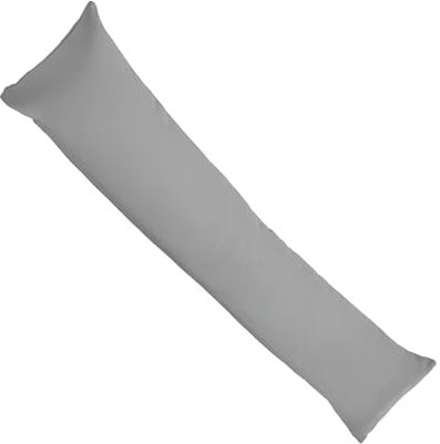 Sleep&Snuggle Plain Fabric Draft Excluder for Doors, Decorative Door or Window Draft Guard – Energy Saver (Grey, Set of 1)