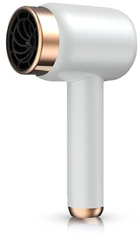 Asciugacapelli Senza Fili, Asciugacapelli a Batteria Portatile, Asciugacapelli Ricaricabile da 1500 MAh per Dormitorio Domestico (WHITE)