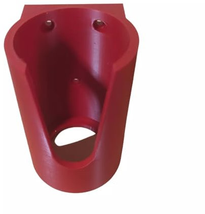 Wall Mounted Gas Bottle Storage Holder, 75mm Diameter, 3 Colours - Red, Black, Yellow, Includes 3 Screws, Made in UK… (RED)