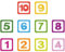 10 Zahlen-Gitter-bodenaufkleber, Wandaufkleber, Lustiger Zahlen-hüpfer-Spiel-wandaufkleber Für Babyzimmer, Schlafzimmer, Klassenzimmer, Boden, Flur, Kinderzimmer