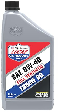 Lucas Oil 47016 Synthetic 0W-40 Engine Oil - 1 Litre