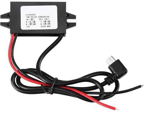 Car Voltage Converter DC-DC 12V to 5V 3A Regulator for Car Smartphone, Shockproof, Ideal for Car Stereo, Radio, LED Display, Electric Fan, Motors, and More