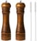 BINHAI Sal y Pimienta Molinillo Set, Sal Pimienta Molinillo Kit Manual Molinos Sólido con Fuerte Ajustable Molinillos de Cerámica 2 Piezas 8 Pulgadas (I 2 Colores Vintage)