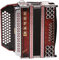 Zupan Juwel IVD MB Harmonika Shadow Red – Steirische Harmonika 4-reihig G-C-F-B mit Helikonbässen, 48 Diskantknöpfe, 3-chörig, 4-reihig, Tipo-a-mano Stimmplatten, X-Bass, inkl. Koffer & Trageriemen