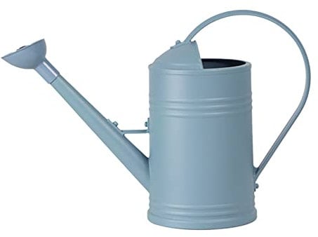 18L Garden Watering Can with Sprinkler Head Durable Imitation Tin Bucket for Indoor Outdoor Care (Blue, One Size)