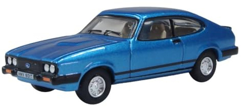 Oxford Diecast 1:76 Ford Capri MkIII Cosmos Blue Metallic Collectable model 76CAP010