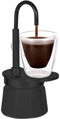 Generisch Kaffeemaschine - Kompakte Kaffeekanne | Aluminium Kanne Filter Kaffeemaschine | Aluminium Kaffeekocher Einrohr-Kanne | Kaffeekanne Mit Einem Rohr Für Zuhause Garten Picknick Reisen