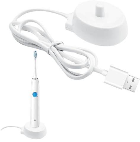 Ladegerät für Oral B Elektrische Zahnbürste, Ladestation kompatibel mit Oral B 3757 Pro Smart Vitality Genius iO Serie, Ersatz Type USB Charger 5V wasserdicht IP67 Induktiv Ladegerät für Reise Zuhause