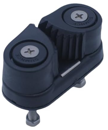 Tacchetti da barca per corda – Portatile in nylon – Supporto per corda per kayak, barche a vela, canoe, neri, leggeri camme per la regolazione della linea Marine Dock | Affidabile R0PE Grip Accessorio