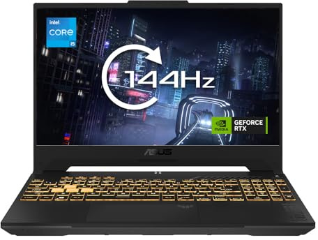 ASUS TUF F15 FX507ZC4 15.6 Full HD 144Hz Gaming Laptop (Intel i5-12500H, NVIDIA GeForce RTX 3050, 16GB RAM, 1TB PCIe SSD, Windows 11 Home) (Renewed)