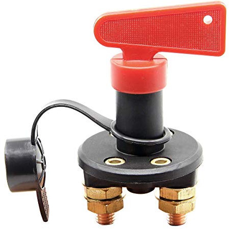 RKURCK 4 Holes Battery Disconnect Isolator Cut OFF Power Kill Switch for Marine Boat Car ATV Motor Winch With 1 Key