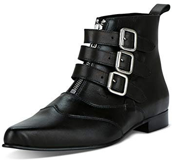 Undercover Herren Strange 3 Riemen Blitz Punk/Goth Pike-Stiefel EU46