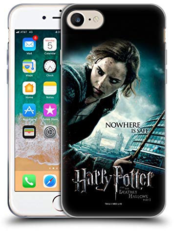 Head Case Designs Offizielle Harry Potter Hermione Granger Deathly Hallows VII Soft Gel Handyhülle Hülle kompatibel mit Apple iPhone 7/8 / SE 2020 & 2022