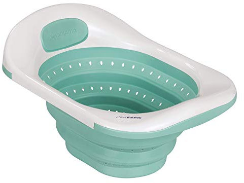 ClevaMama ClevaBath Baby Bad/Babybadewanne für Waschbecken blau