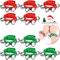 Augshy Glöckchen Weihnachten, 10 Stück Weihnachtsglöckchen Party Jingle Bells Schellen Glöckchen für Weihnachtsfeiern