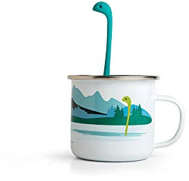 OTOTO Nessie - Set con infusore per tè Nessie, infusore per tè sfuso, cucchiaino e tazza da tè, infusore per tè sfuso, infusore per tè sfuso