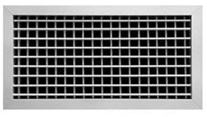 Rejillas Pared Impulsión para Aire Acondicionado Lamas Blancas Horizontales y Verticales Móviles (400 x 150mm)