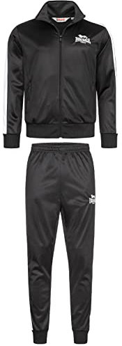 Lonsdale Herren Pember Jogginganzug, Schwarz, S