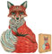 Lubiwood Verspielters Tierform-Holzpuzzle (29x21 cm) - Fördert Beobachtungsfähigkeiten und Zufriedenheit - kommt mit Holzgeschenkbox - Perfekt für Erwachsene (Schlauer Fuchs, Medium (A4))
