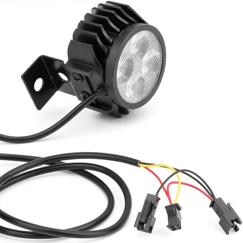 VOLOHAS 2-in-1 Scheinwerfer mit Hupe für Kugoo M4/M4 Pro Elektroroller, Frontlampe, wasserdicht und stoßfest, Zubehör für Elektroroller