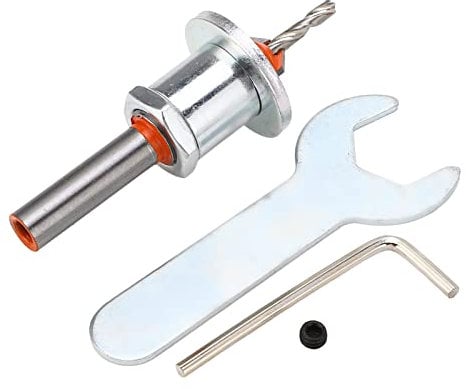 Fafeicy Countersink Drill Bit Set, Replacement Drill Bit and Countersink Limit Adjustable Fast Chip Removal Countersink Drill Bit Set for Wood Plastic Soft Metal 3.2 X 10mm / 0.13 X 0.39in