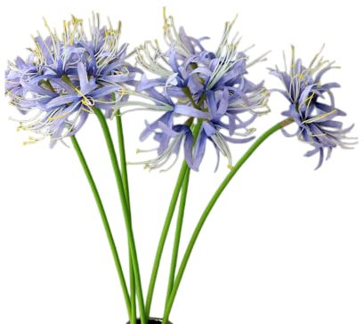 XIZHI 5 Stiele Künstliche Spinnenlilie Blumen 23,6 Zoll Lycoris Zwiebeln Spinnenlilien Künstliche Blumen mit langem Stiel Real Touch für Fotografie Hotel Garten Dekoration (Lila)