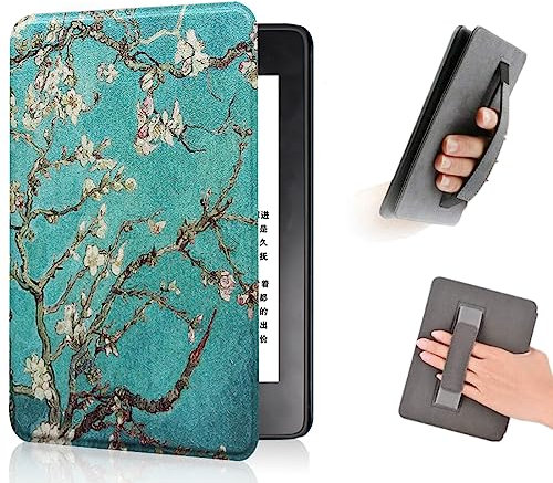 COCFOOKIW Custodia per 6 Pollici Kindle Paperwhite 10a Generazione (Versione 2018), Cover Protettiva Alla Moda con Cinturino da Polso e Automatica Veglia/Dormire (Modello PQ94WIF)