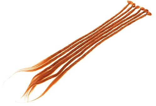 minkissy 6st Perücke Dreadlock- Erweiterungen Dreads Extensions Menschliches Haar Blondes Flechthaar. Dreads- Erweiterungen Mann Gefälschter Zopf Hochtemperaturdraht Weben