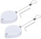 sourcing map Retractable Security Cable Lock,Remote Control Security Lock,Remote Control Anti-Lost Rope with Double-Sided Adhesive for TV,DVD,Cup,Phone 2Set White 39.37 Length
