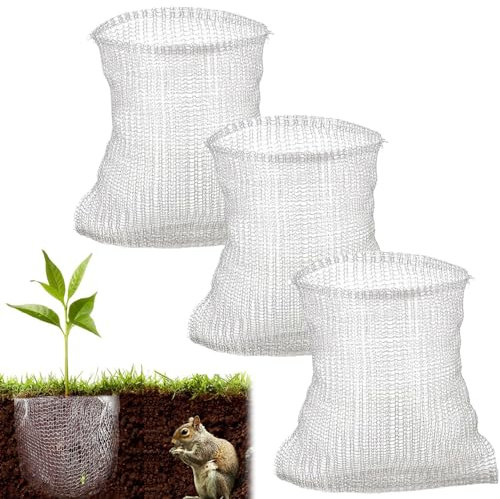 WüHlmausgitter Wühlmauskorb für Obstbäume 3pcs 60 * 60 cm Gopher Drahtkorb Edelstahl Gopher Gasser wiederverwendbarer Pflanzenschutz für Wurzelschutz Gegen WühlmäUse Pflanzen Beeren Gemüse