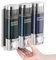 Szmst Shampoo and Conditioner Dispenser, 3 Chamber No Drill Shampoo Dispenser for Shower Wall Mounted Body Wash Conditioner for Bathroom 300ML*3 (Chrome 3 Chamber)