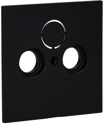 Busch-Jaeger 1743-45M Zentralscheibe für Antennensteckdose 2/3-fach Schwarz Matt art linear 2CKA001724A4435