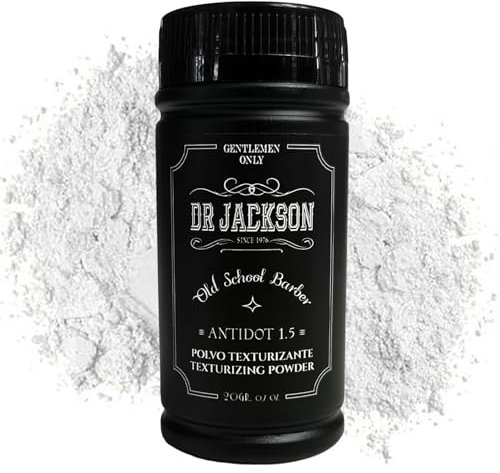 DR. JACKSON Polvos Texturizantes Pelo Hombre - Texturizador de Cabello con Formula Vegana - Cera en Polvo para el Pelo - Polvos Pelo Hombre para Fijación sin Apelmazar y Acabado Natural