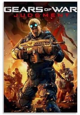 HKLOPUY CG Game Gears of War Judgement Poster, dekoratives Gemälde, Leinwand, Wandposter und Kunstdruck, moderne Familienschlafzimmer-Dekoration, Poster, 20 x 30 cm