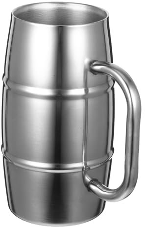 CONGARTENO Jarra De Cerveza Personalizada Industrial Acero Inoxidable Para Fiestas