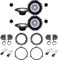 Kit 8 Casse ALPINE SXE-1750S per Fiat Panda dal 2003 al 2012 con 2 Supporti Anteriori, 2 Supporti Posteriori, 2 Supporti tweeter e 4 Connettori
