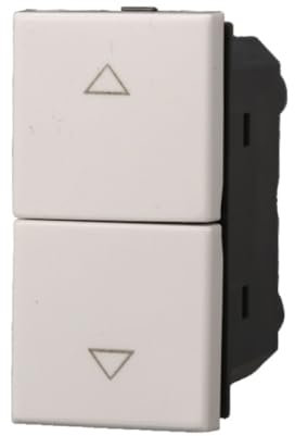 Interruttore interbloccato doppio saliscendi, tapparelle, avvolgibili, Moduli Bianchi, Compatibile Con BTicino Axolute, frutti, interruttori, pulsanti, deviatori, Per Placche originali e compatibili