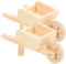 Sosoport 2 Pièces Modèle de Chariot Tout Petit Bricolage Enfants transpalette Manuel Mini brouettes Petite brouette Miniatures de Maison de poupée brouette de Maison de poupée Bois