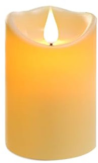 AONAT Velas LED, Velas led efecto llama, Funcionamiento con batería para Decoración, Bodas, Navidad (7.5x10cm)