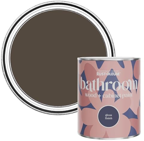 Rust-Oleum Mould, Mildew & Stain Resistant Bathroom Wood and Cabinet Paint in Gloss Finish - Lockwood 750ml