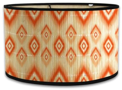 Bosiyrggrl Lamp Shades Print Oval Lamp Shade 30 * 30 * 20CM Vintage Lamp Shades for Chandeliers and Floor Lamps A