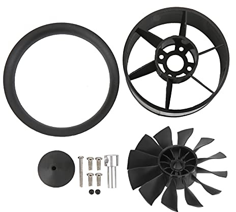 50mm RC Ducted Fan 12 Prler, Performance Ducted Fan for RC Planes, Compatible with QF2611 3300/4000/4600/5000KV Bless Motor, weight (Forward oar)