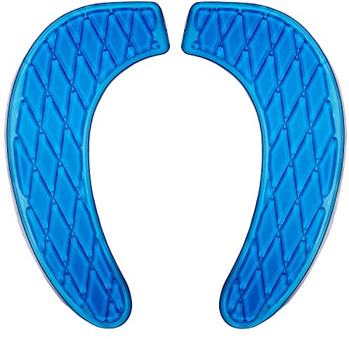 Kindax Gel-WC-Sitzkissen, tragbar und waschbar, universal, mit selbsthaftendem Design (blau)